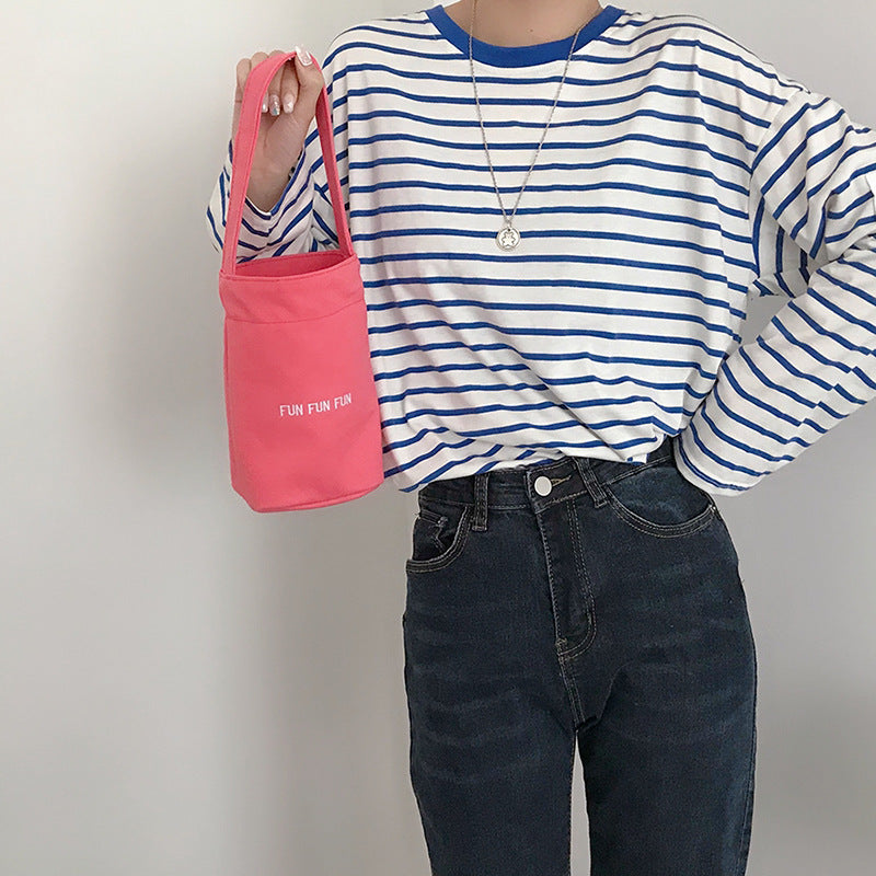 RainPop_Plain Canvas Portable Umbrella Bag (Candy Color)