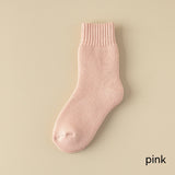 キッズフレンズ_キッズ フリースソックス 冬用 厚手 暖かい ウール混 ロングソックス