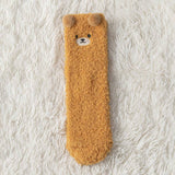 リラックスウォーム_レディース 裏起毛 プラッシュソックス 厚手 あったか 冬用