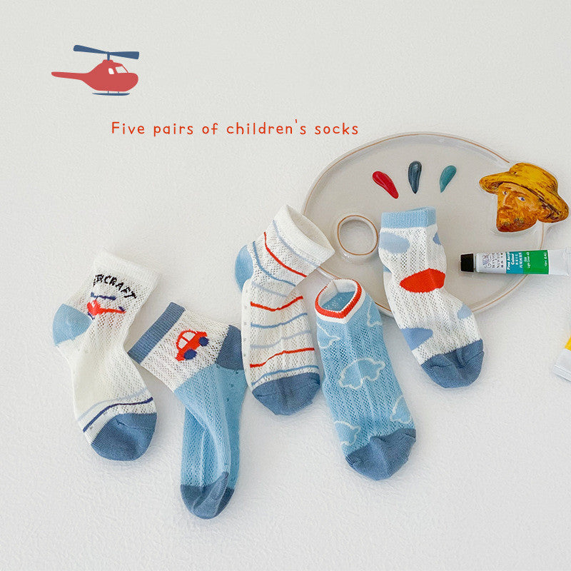 ベビーキッズ コットンソックス | フリルレース付き可愛い5足セット