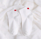 ハートウォーム_レディース 秋冬用 コットン ハート柄 ソックス