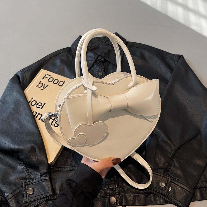 ガーリーハート_リボン×ハート ガーリー 2WAY ショルダー/メッセンジャーバッグ