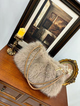 モコアーム_ふわもこ レディース カジュアル アンダーアームバッグ