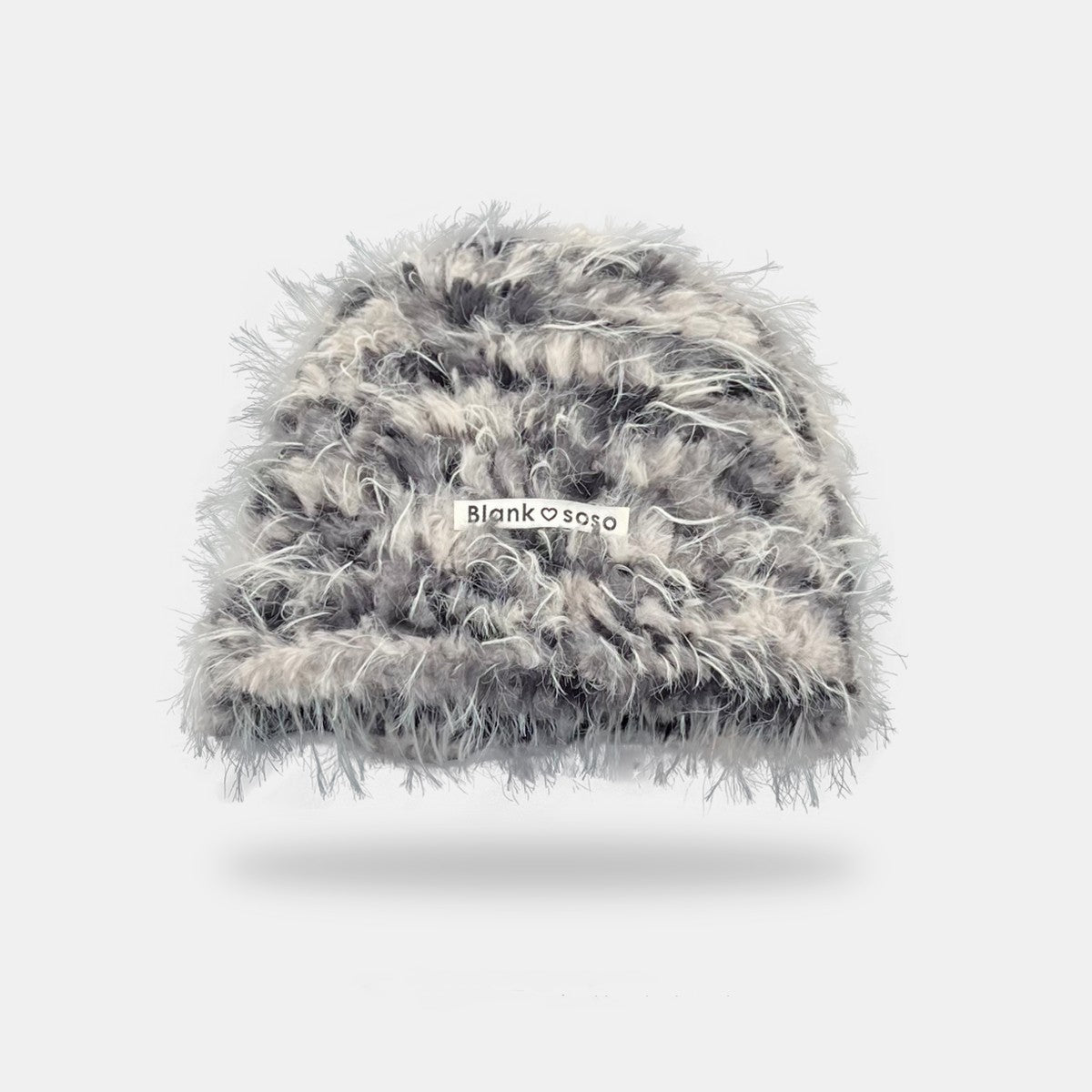 モコフード_冬 ふわもこ耳あて付き フード型防寒ボンネット帽子