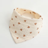 モスリンスマイル_モスリンガーゼ ベビー三角スタイ よだれかけ スカーフタイプ