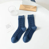 キッズフレンズ_秋冬 キッズ あったか 厚手ウール カシミヤ風 ハート花柄ソックス