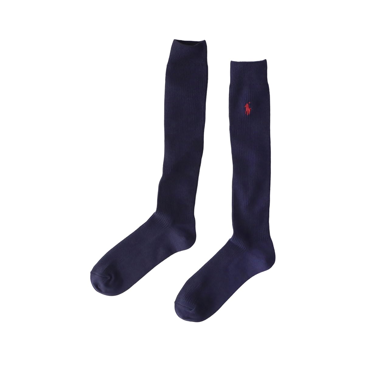 POLO RALPH LAUREN 02032932 Men's Socks, Deodorizing Treatment, One-Point Rib High Socks,
