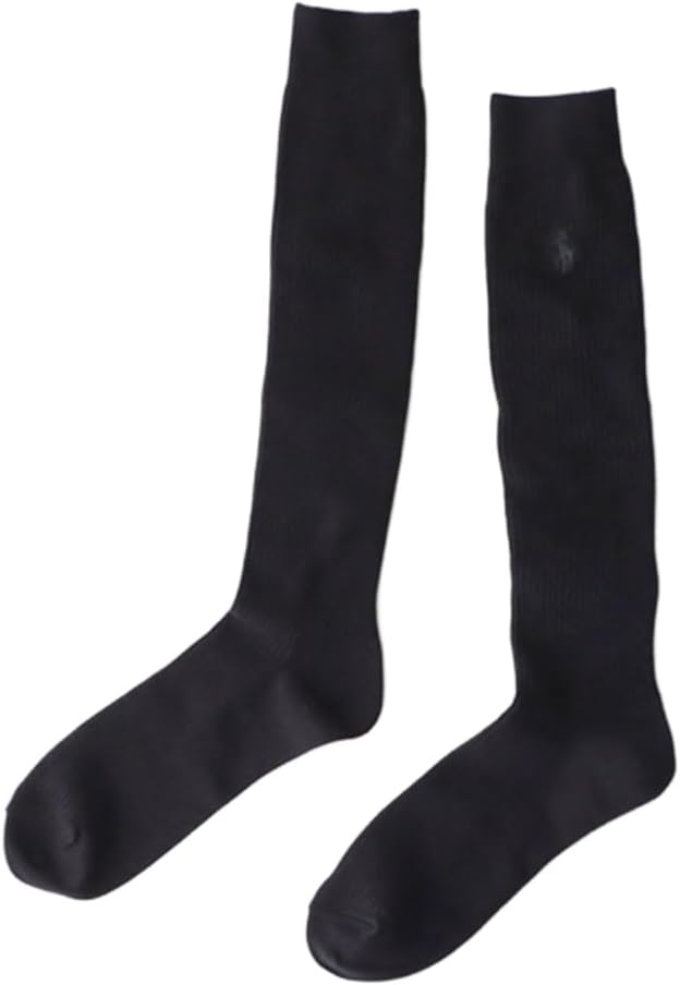 POLO RALPH LAUREN 02032932 Men's Socks, Deodorizing Treatment, One-Point Rib High Socks,