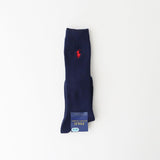 Polo Ralph Lauren 04873500 Unisex Kids One-Point Rib High Socks, Unisex