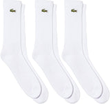 Lacoste RA4182-10 Men's Tennis Socks, 3-Piece Set, White, white