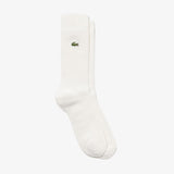 Lacoste Official Clock Emblem 3x2 Rib Knit Socks, Men's