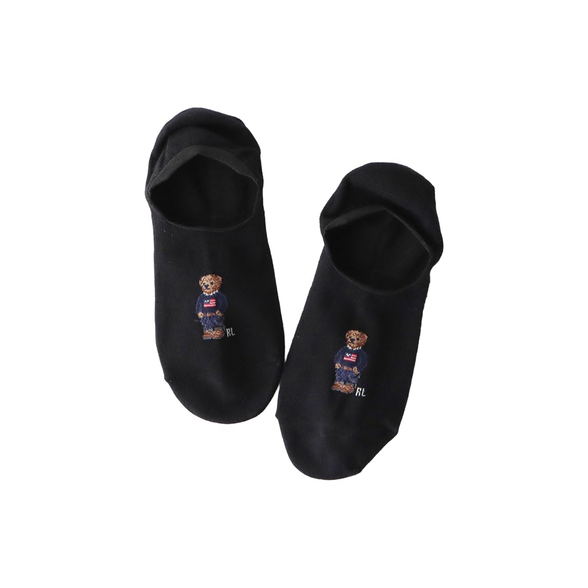 Polo Ralph Lauren 03207920 Women's Socks, Polo Ralph Lauren, Organic Cotton Blend, Denim Mini Bear, Cover Socks,