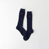 Polo Ralph Lauren 04873500 Unisex Kids One-Point Rib High Socks, Unisex