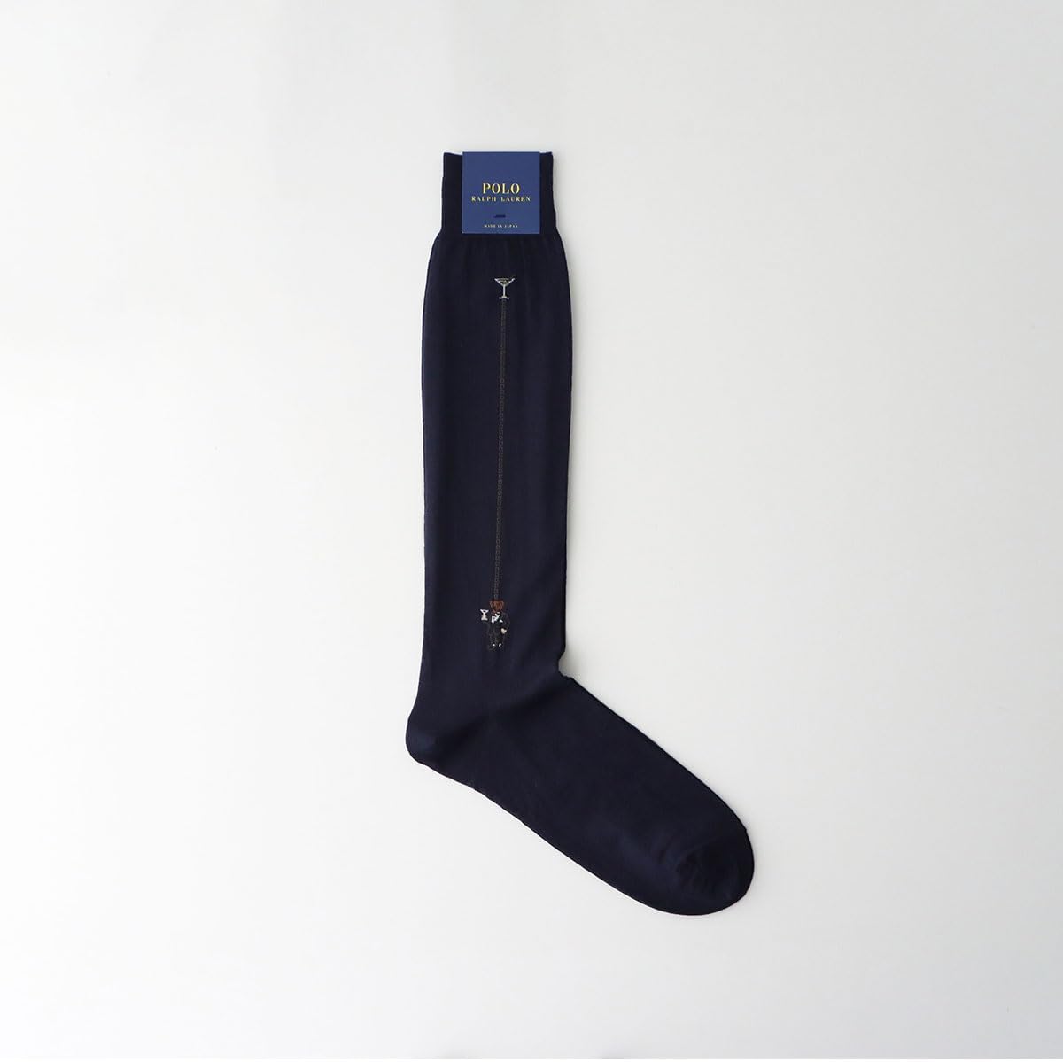 Polo Ralph Lauren 92041900 Men's Long Horse, Merino Wool Blend, Authentico, Martini Bear, Men's