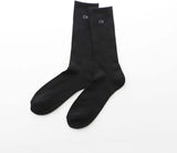 Calvin Klein 92572201 Men's 3-Pair Set, Sole Pile, One Point Embroidery, Solid Rib, Crew Length, Socks, Men's, white/grey/black