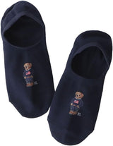 Polo Ralph Lauren 03207920 Women's Socks, Polo Ralph Lauren, Organic Cotton Blend, Denim Mini Bear, Cover Socks,