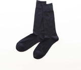 Calvin Klein 92572200 3 Pair Set, Antibacterial and Odor Resistant, Thick Rib, One Point Embroidery, Crew Length, Business Socks, Men's Socks, Men's, Black