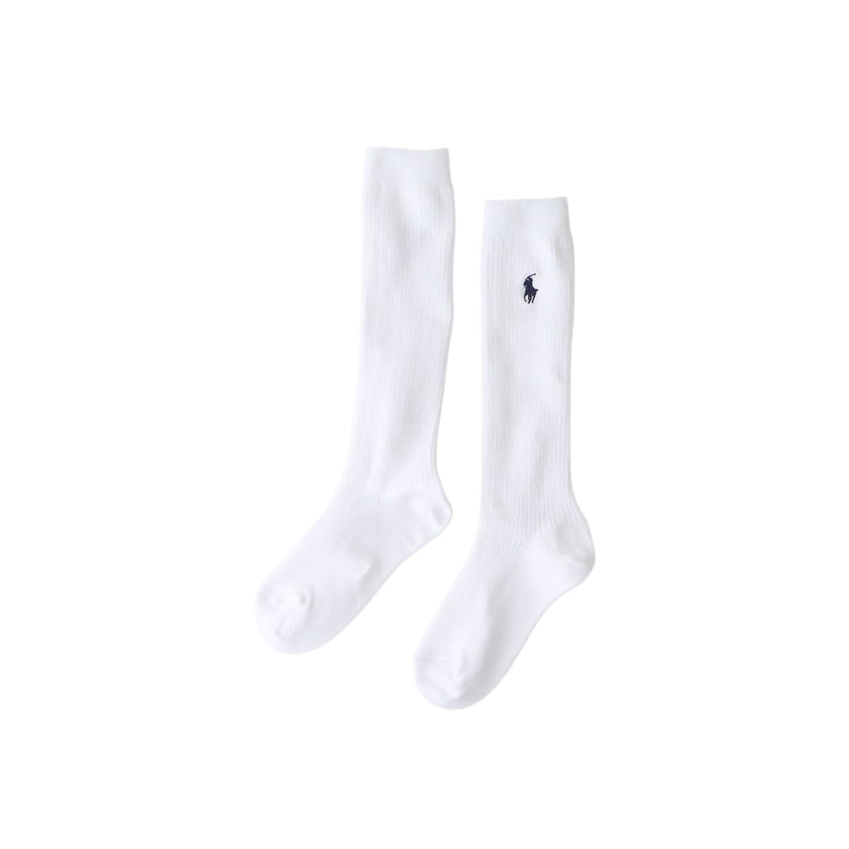 Polo Ralph Lauren 04873500 Unisex Kids One-Point Rib High Socks, Unisex