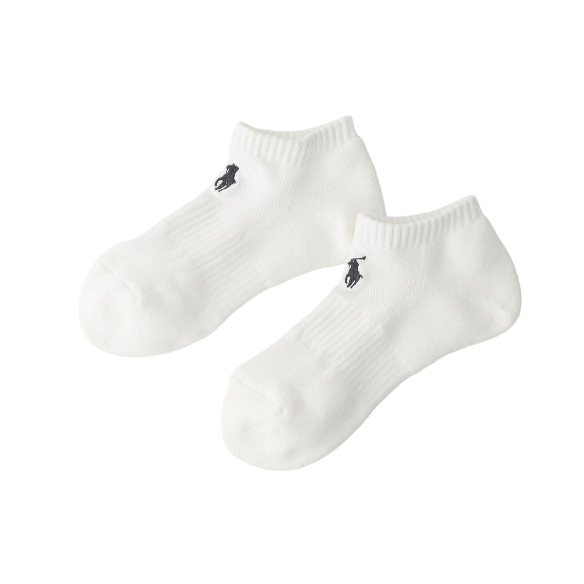 Polo Ralph Lauren 03207894 Women's Socks, Organic Cotton, Sole Pile, One Point, Sneaker Socks