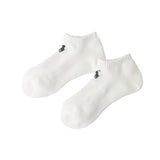 Polo Ralph Lauren 03207894 Women's Socks, Organic Cotton, Sole Pile, One Point, Sneaker Socks