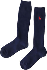 Polo Ralph Lauren 04873500 Unisex Kids One-Point Rib High Socks, Unisex