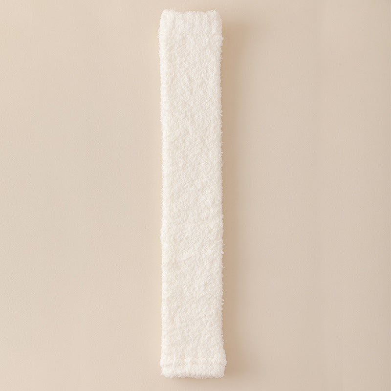 レッグウォーマー_リラックスウォーム 冬あったか レディース ふわもこ かかと・ひざ保護 二役ソックス