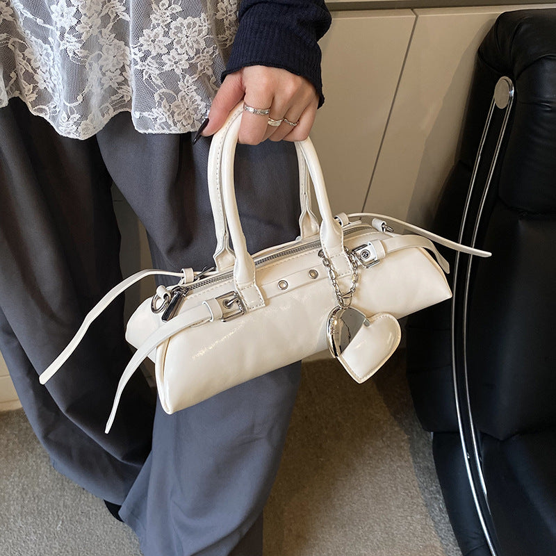 アーチロウ_ニッチデザイン ボウリングバッグ型 通勤ショルダーバッグ