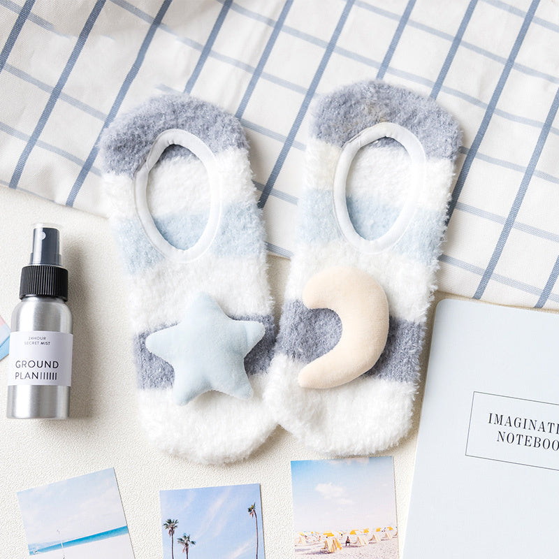 リラックスウォーム_厚手 暖か フロアソックス 冬用