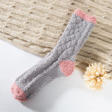 ドリームフリース_レディース もこもこ コーラルフリース ルームソックス 睡眠用