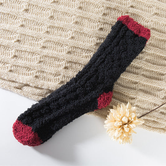 ドリームフリース_レディース もこもこ コーラルフリース ルームソックス 睡眠用