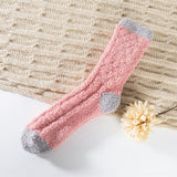 ドリームフリース_レディース もこもこ コーラルフリース ルームソックス 睡眠用