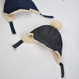 ベビモコ_秋冬 ベビー ふわふわ裏起毛 あったか帽子