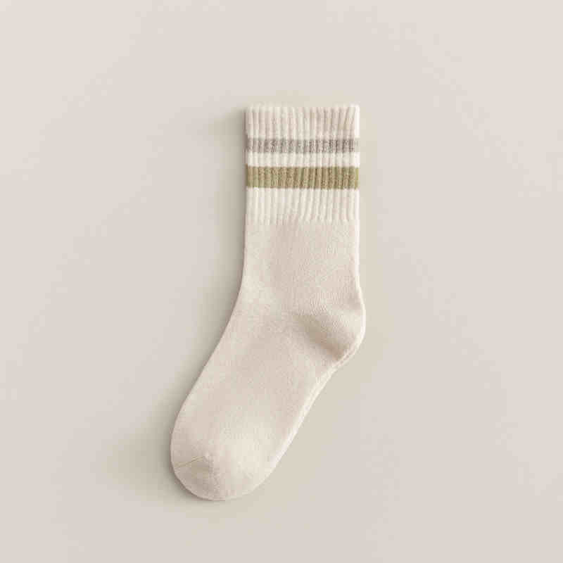 コンフォパイル_ミドル丈 無縫製 厚手パイル あったかソックス