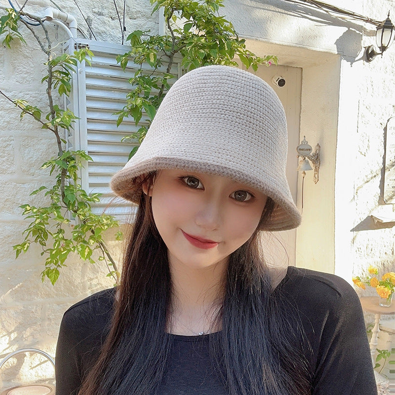 ラムモコ_秋冬 レディース 新作 ふわもこ ラムウールバケットハット