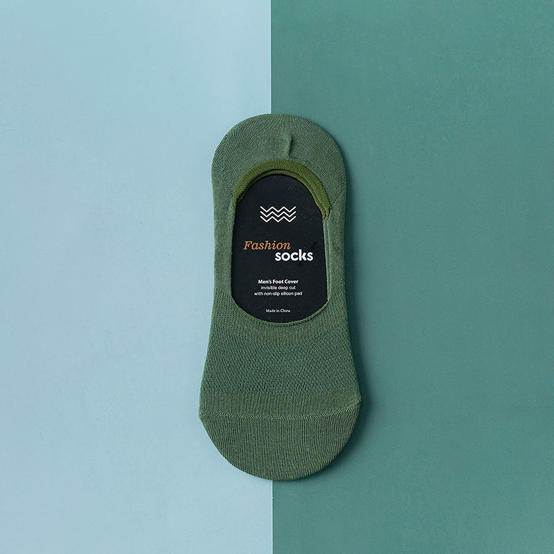 デイリーベーシック メンズコットンソックス | 春夏用薄手通気性カジュアル