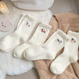 パピースノー_秋冬 パピー柄 超厚手 あったかスノーソックス(毛抜けなし)