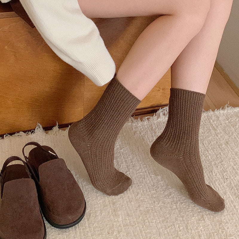 デイリーウォーム_レディース 厚手 裏起毛 あったかウールソックス