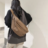 デイリーメッサ_シンプル 大容量 レディースメッセンジャーバッグ