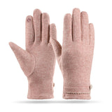 サーモニット_レディース 秋冬 厚手ニット手袋 あったか防寒