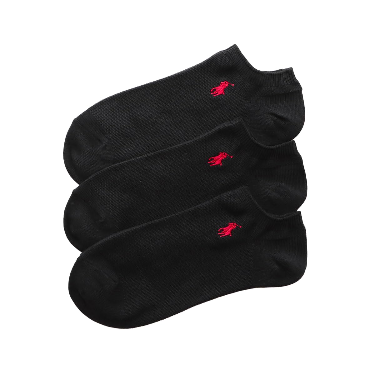Polo Ralph Lauren 92022800 Socks (3 Pair Set) Polo Ralph Lauren, Smooth and Comfortable Pique Knit Sneaker-Length Socks, 3 Pair Set, Men's, Women's, Unisex
