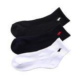 Polo Ralph Lauren 93246914 Women's Socks, 3 Pair Set, Footed Pile, One-Point, Short Socks, Unisex Adult