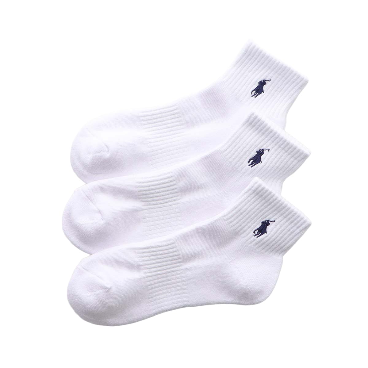 Polo Ralph Lauren 93246604/92009604/92009604 Socks, Set of 3, Men's, Women's, Foot Pile, Arch Support, Multicolored