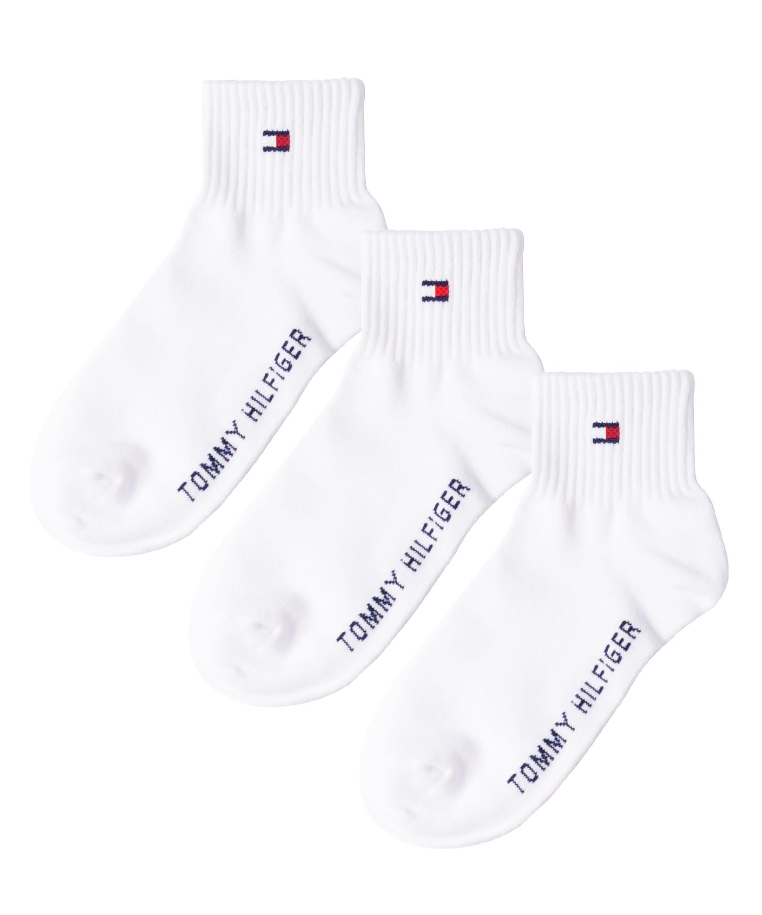 トミーヒルフィガー キッズ靴下3足セット|子供用ショート丈スニーカーソックス