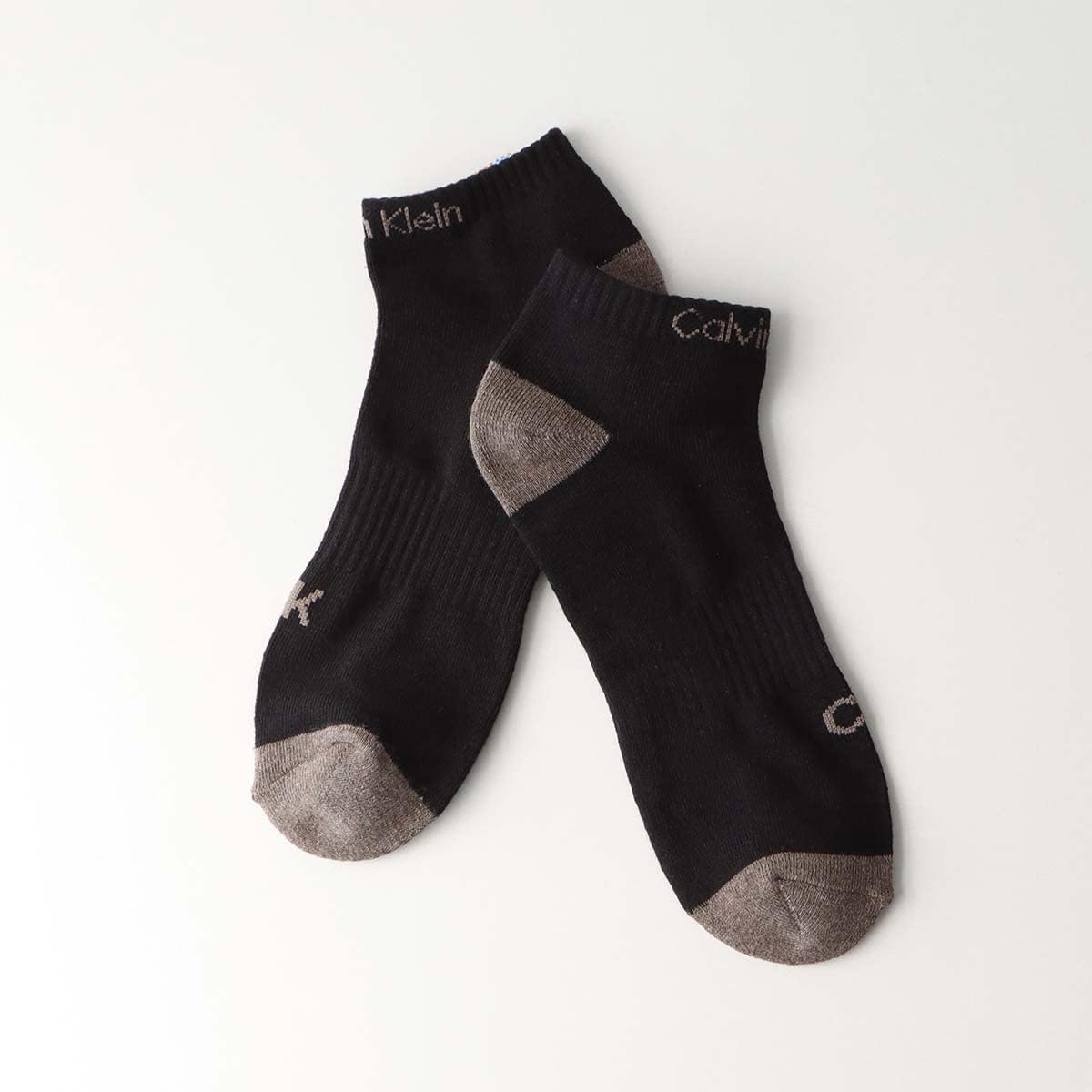 Calvin Klein 92572501 Foot Pile, Antibacterial, Deodorizing, Arch Support, Sneaker Length, Men's, Casual Socks, Unisex, Gentleman, Present Gift (02. Assorted), 02. assorted, 25.0-27.0 cm