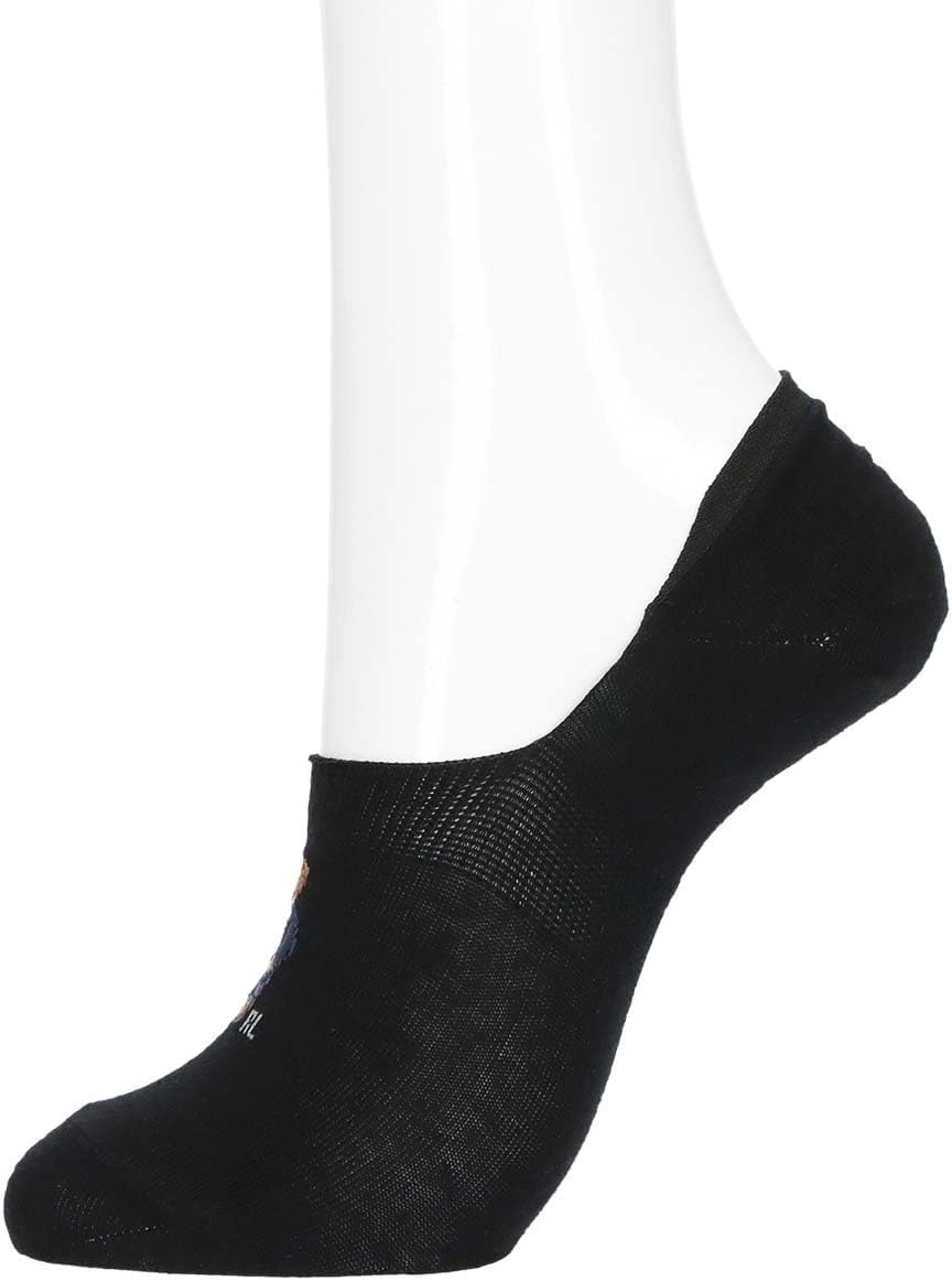 Polo Ralph Lauren 03207920 Women's Socks, Polo Ralph Lauren, Organic Cotton Blend, Denim Mini Bear, Cover Socks,