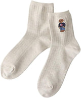 Polo Ralph Lauren 03207311 Women's Organic Cotton Blend, Polo Bear, Short Socks