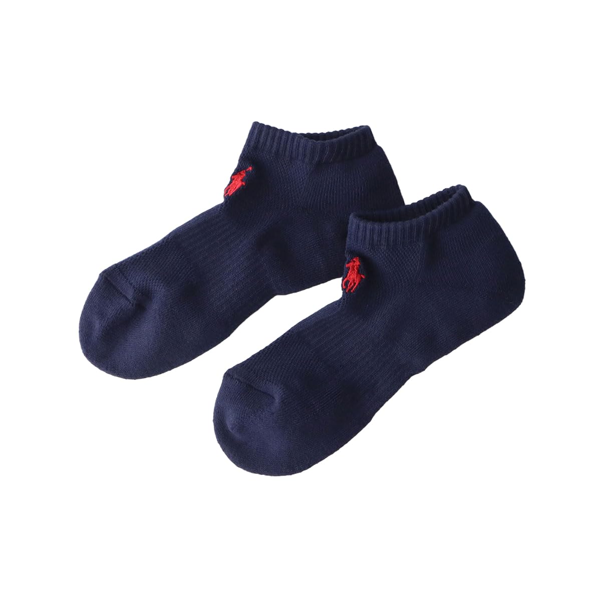 Polo Ralph Lauren 03207894 Women's Socks, Organic Cotton, Sole Pile, One Point, Sneaker Socks