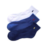 Polo Ralph Lauren 93246604/92009604/92009604 Socks, Set of 3, Men's, Women's, Foot Pile, Arch Support, Multicolored