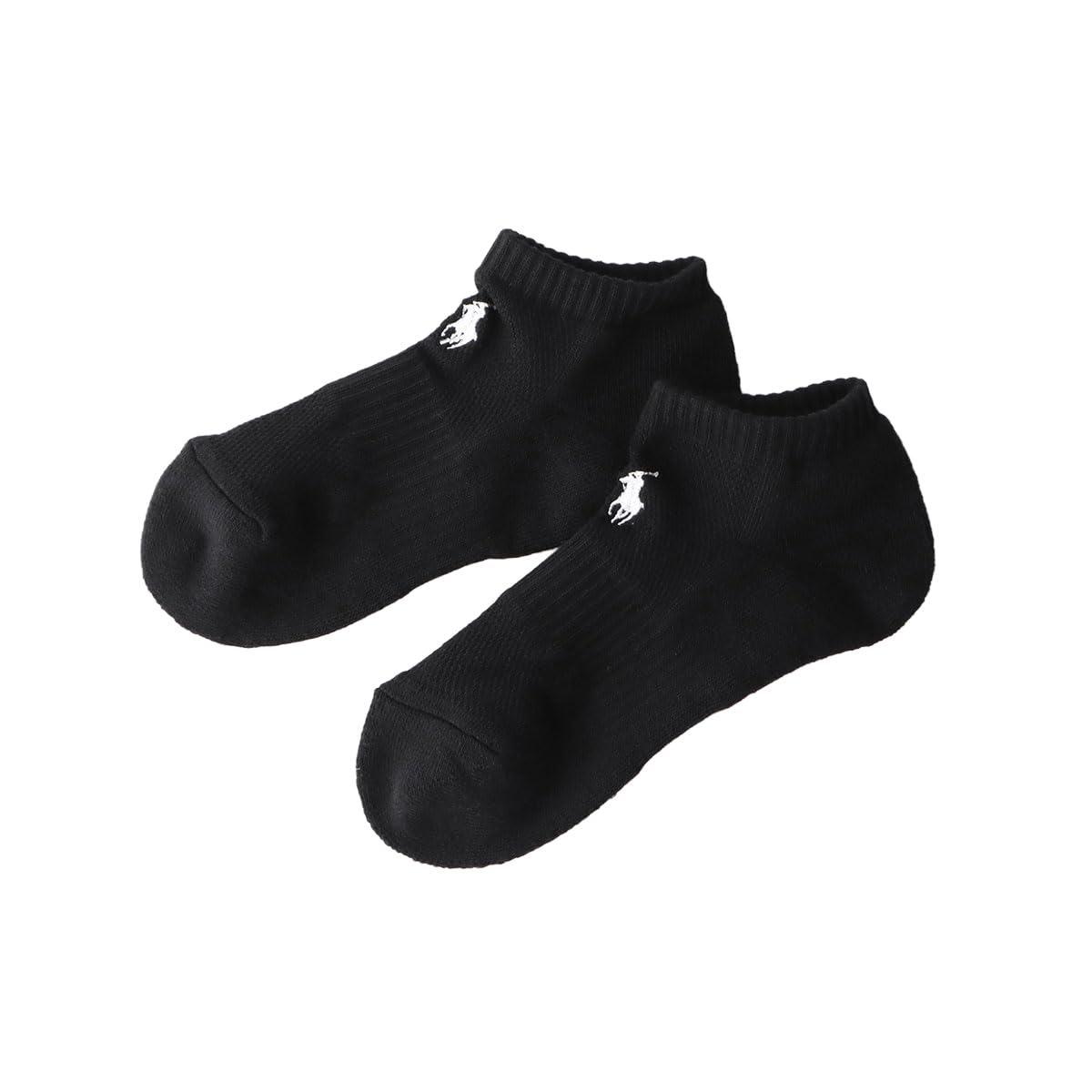 Polo Ralph Lauren 03207894 Women's Socks, Organic Cotton, Sole Pile, One Point, Sneaker Socks