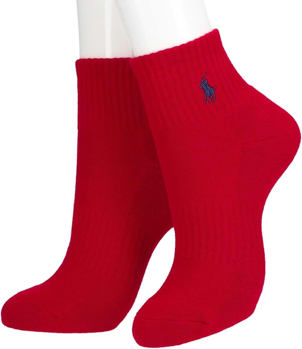 Polo Ralph Lauren 93246604/92009604/92009604 Socks, Set of 3, Men's, Women's, Foot Pile, Arch Support, Multicolored